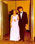 Becky Broshar '73 and Ed Whitney '73 at the '72 junior prom