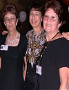 Ann Sewell '68, Barb Fishbein '68. Jenny Hitchcock '68